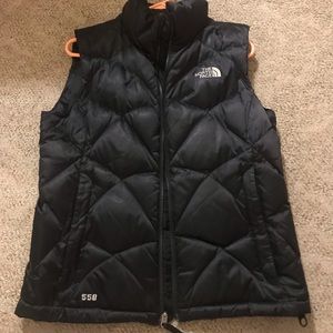 North face black vest jacket